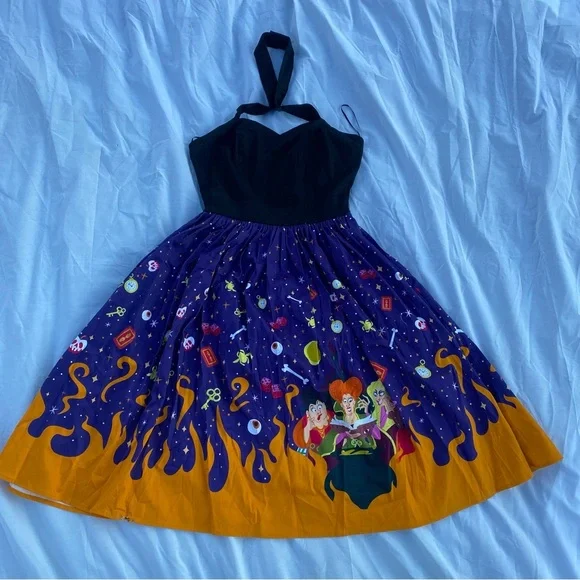 Disney Parks Dress Shop Hocus Pocus Sanderson Sister Dress XS NWT - Picture 3 of 10